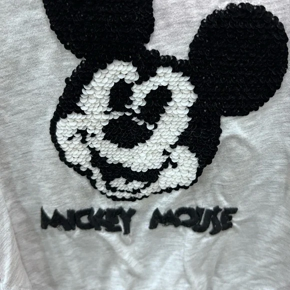 Velvet Sequin Mickey Mouse Zara Kids Shirt - Picture 2 of 5
